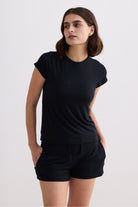 Essential Knit Shorts in Black Longshot