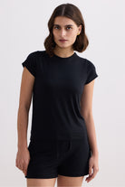Essential Knit Shorts in Black Longshot