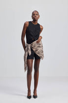 Hemp Shorts in Black Longshot