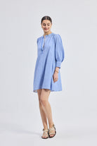 Oversized Tunic Dress with Optional Belt Long Shot