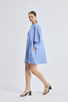 Oversized Tunic Dress with Optional Belt Long Shot