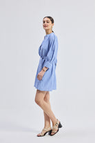 Oversized Tunic Dress with Optional Belt Long Shot