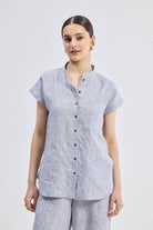 Relaxed-fit Shirt in Linen Stripes