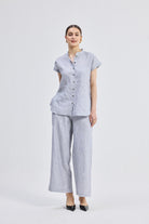 Relaxed-fit Shirt in Linen Stripes