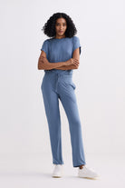 Relaxed Tee in Blue Longshot