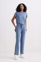 Relaxed Tee in Blue Longshot
