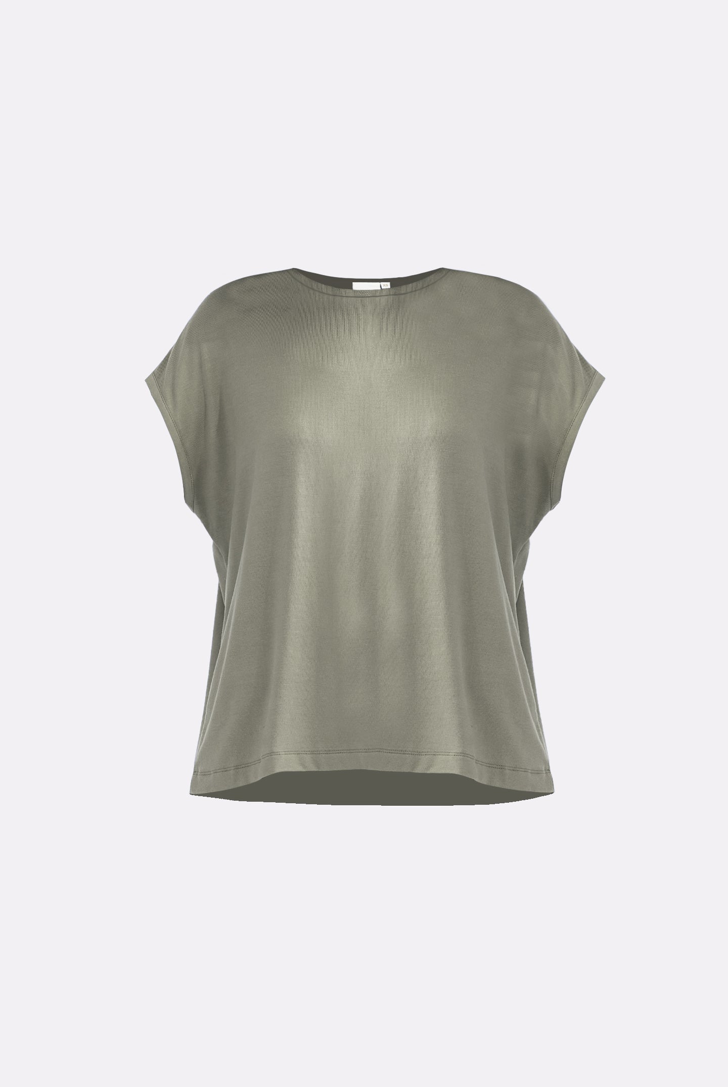 Lightweight olive green relaxed tee for everyday wear