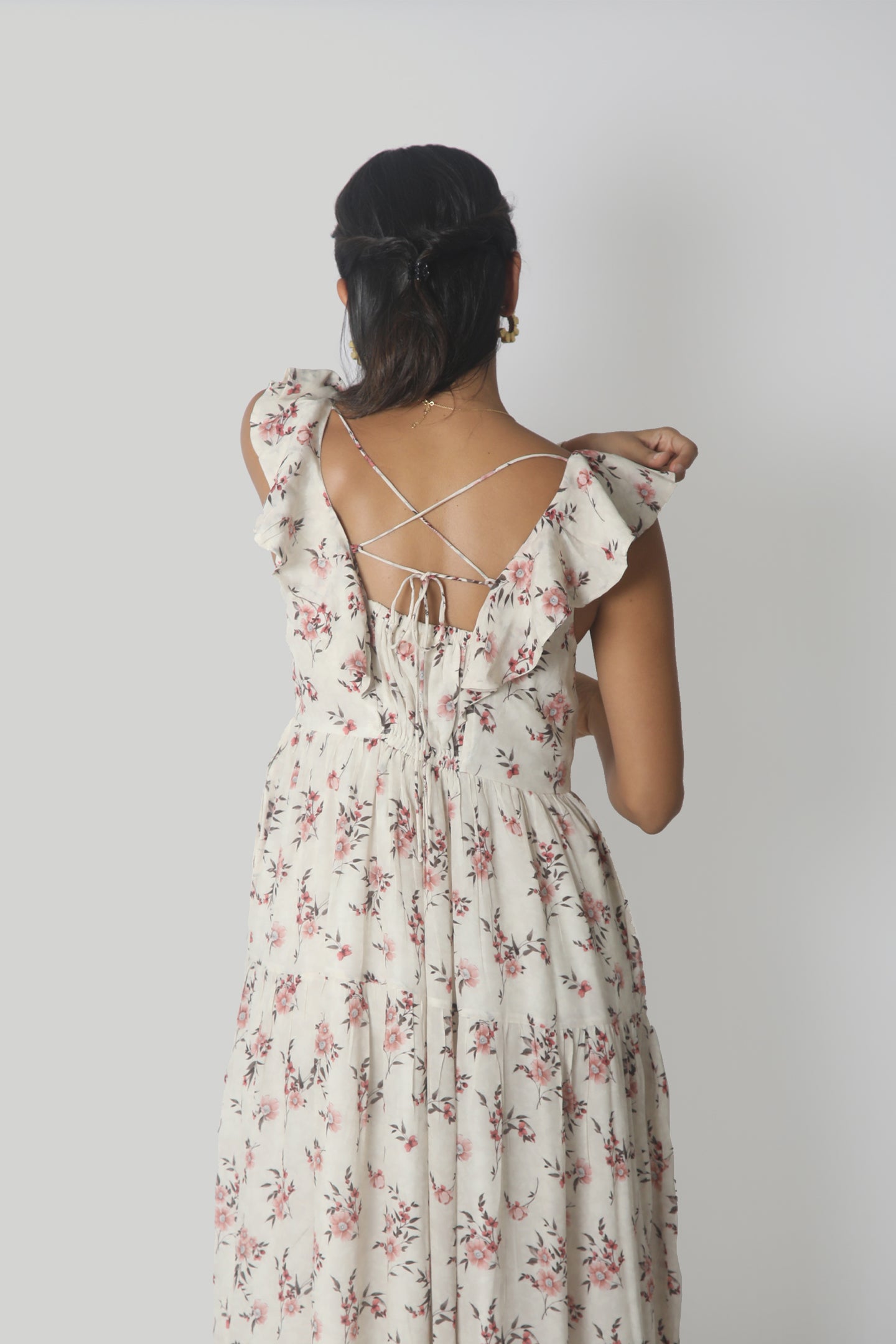 SKYISPINKRUFFLEMAXIDRESS1