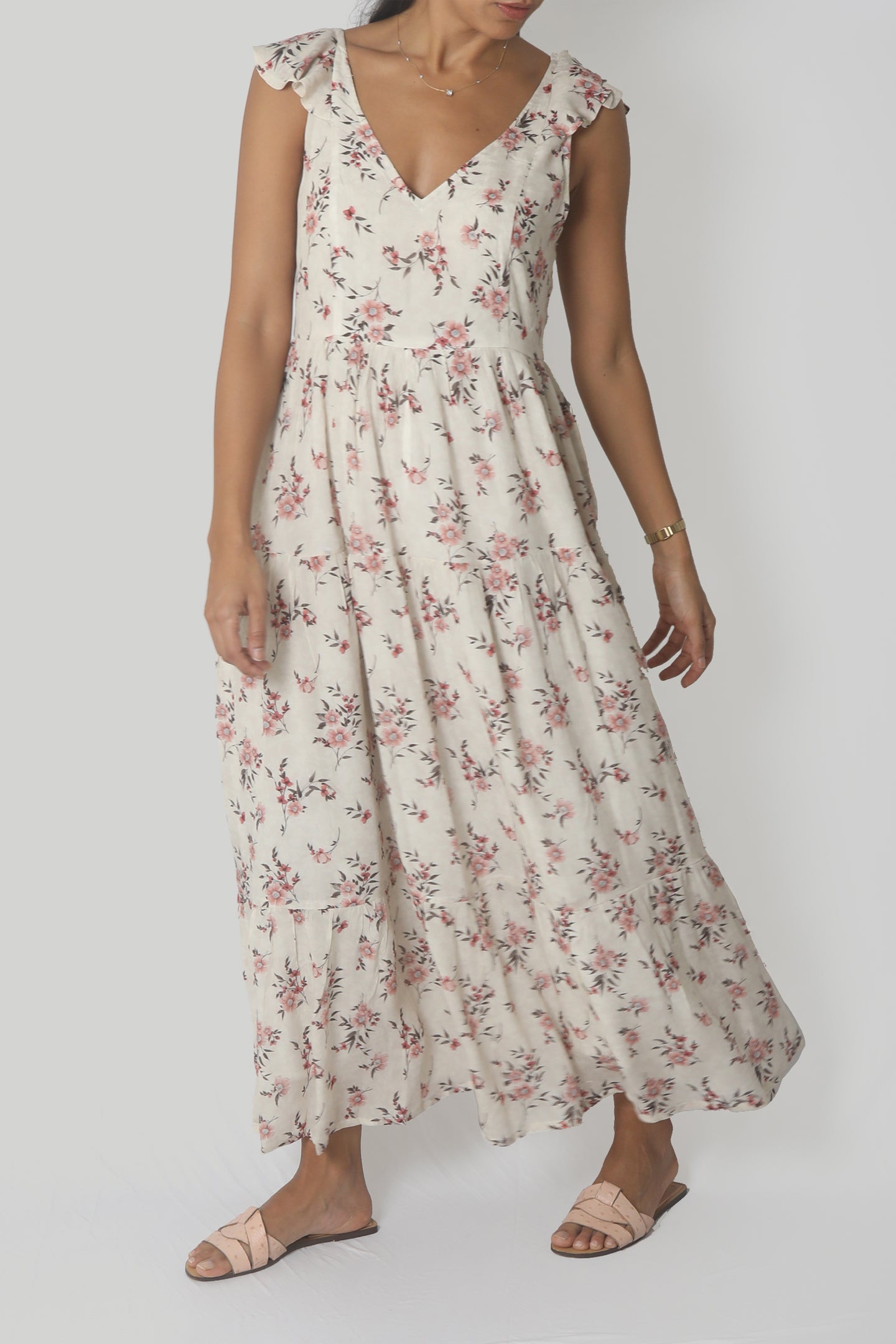 SKYISPINKRUFFLEMAXIDRESS2