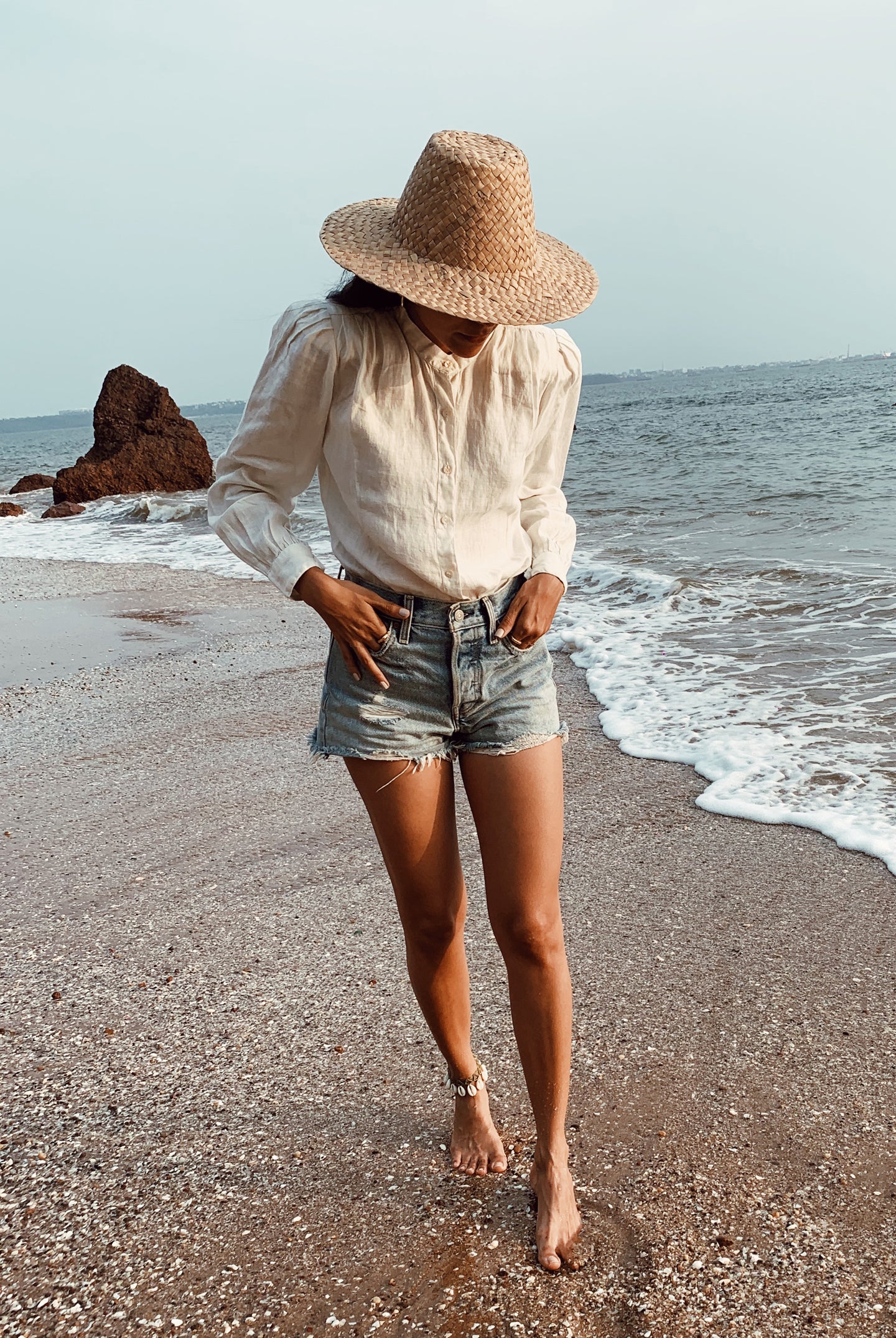 The Wild River Shirt in Off-white