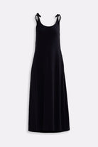 Tie-Detail Maxi Dress in Black Flat lay