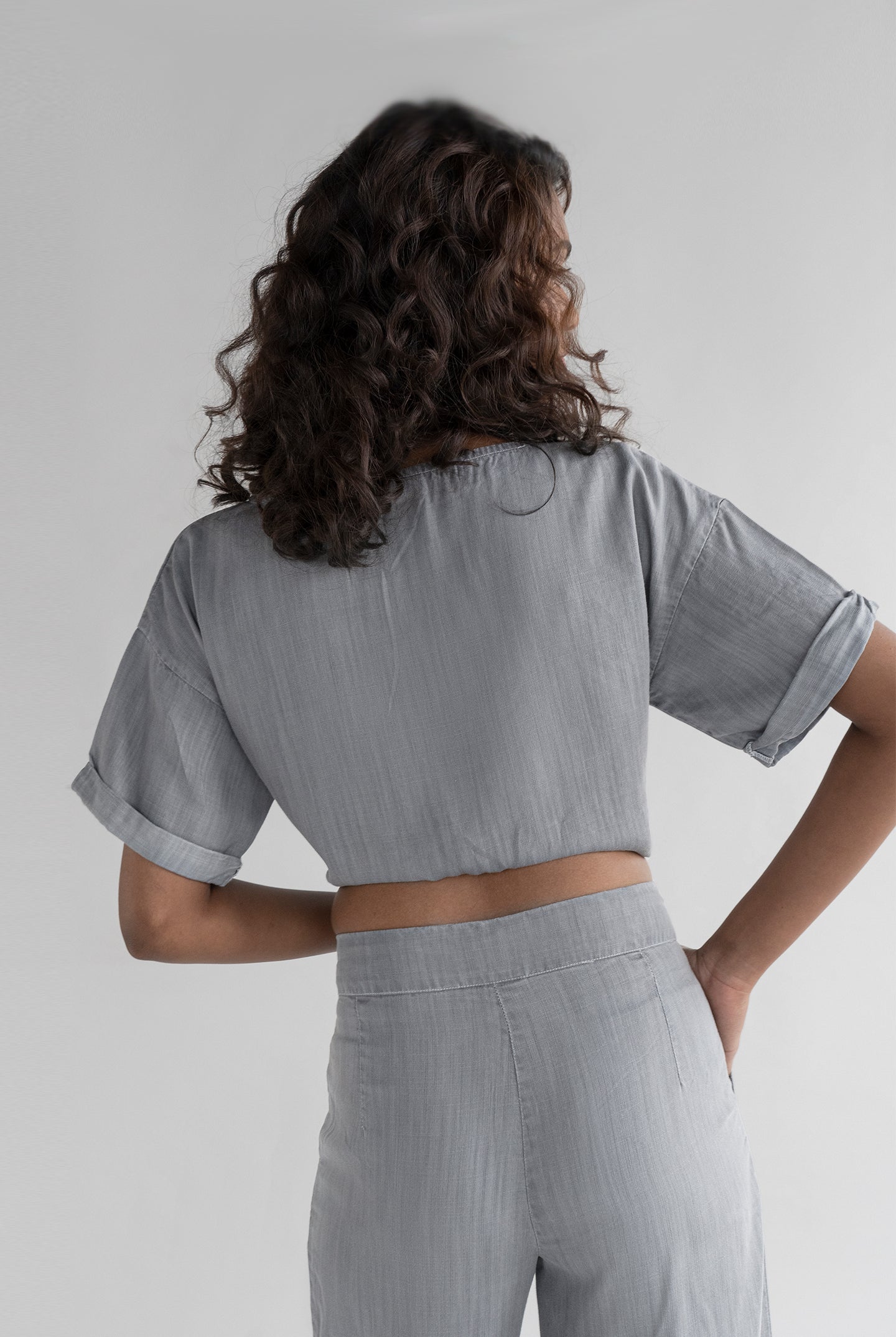 Twist and Sway Top in Stone Grey