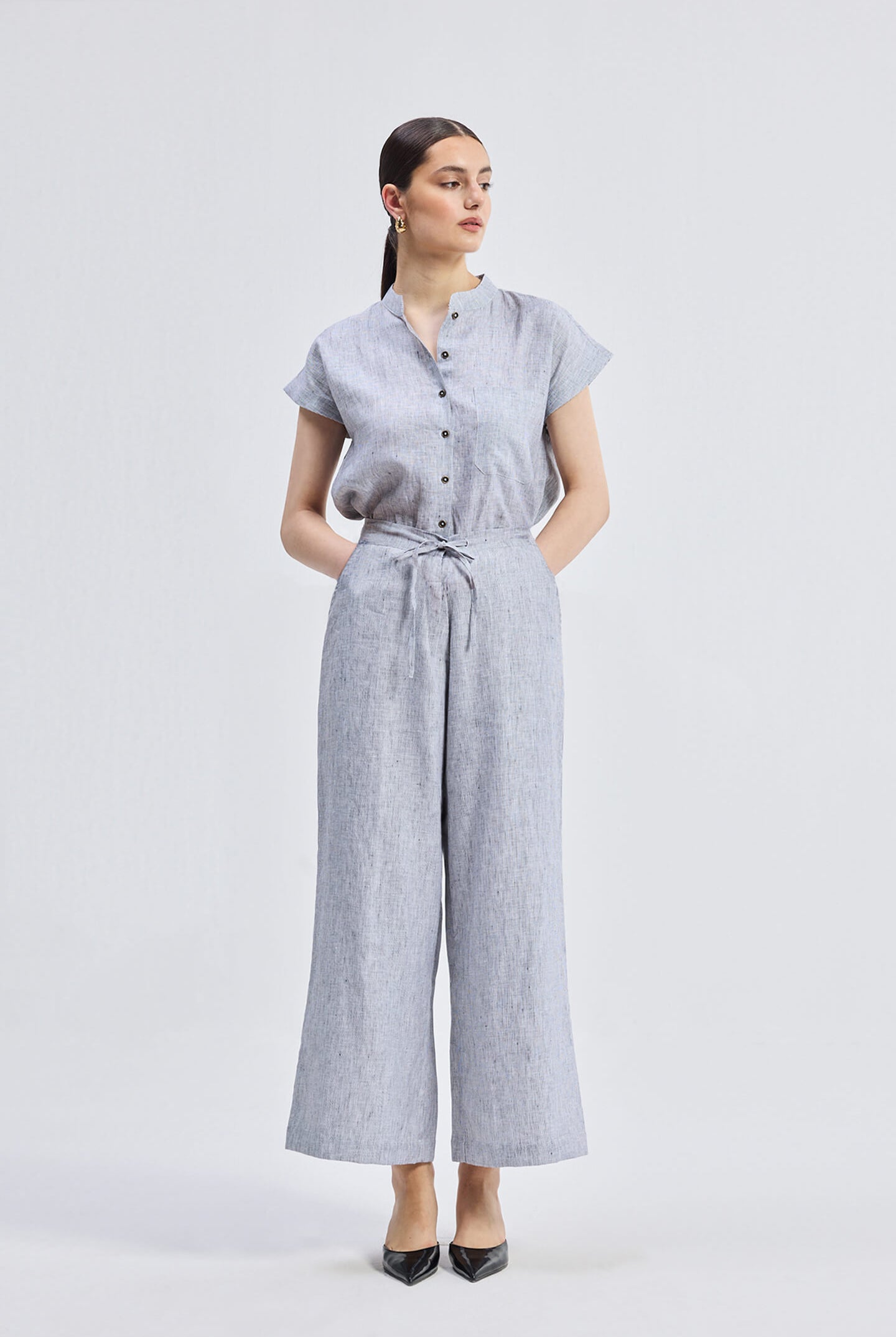 Wide Leg Linen Pants