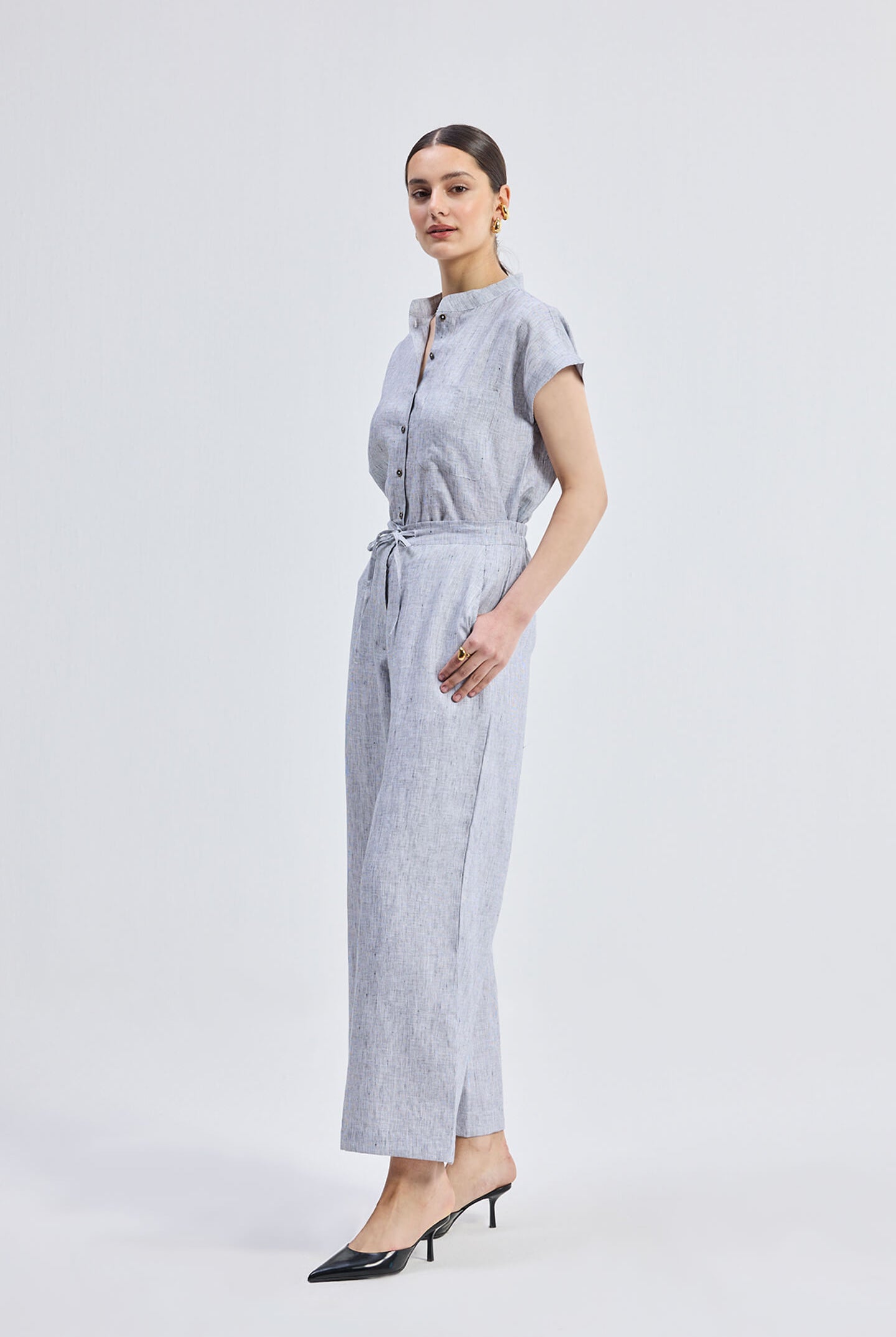 Wide Leg Linen Pants