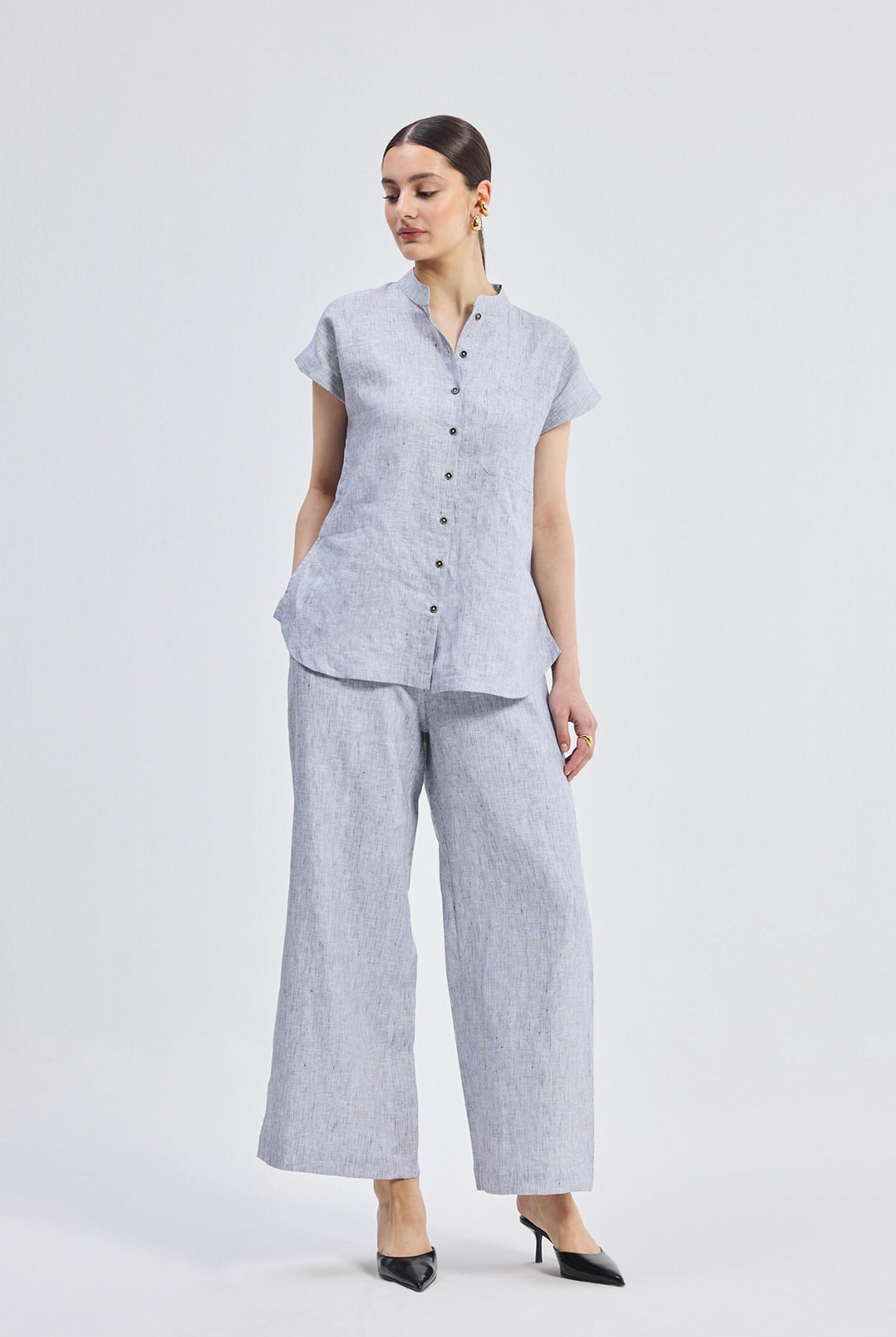 Wide Leg Linen Pants