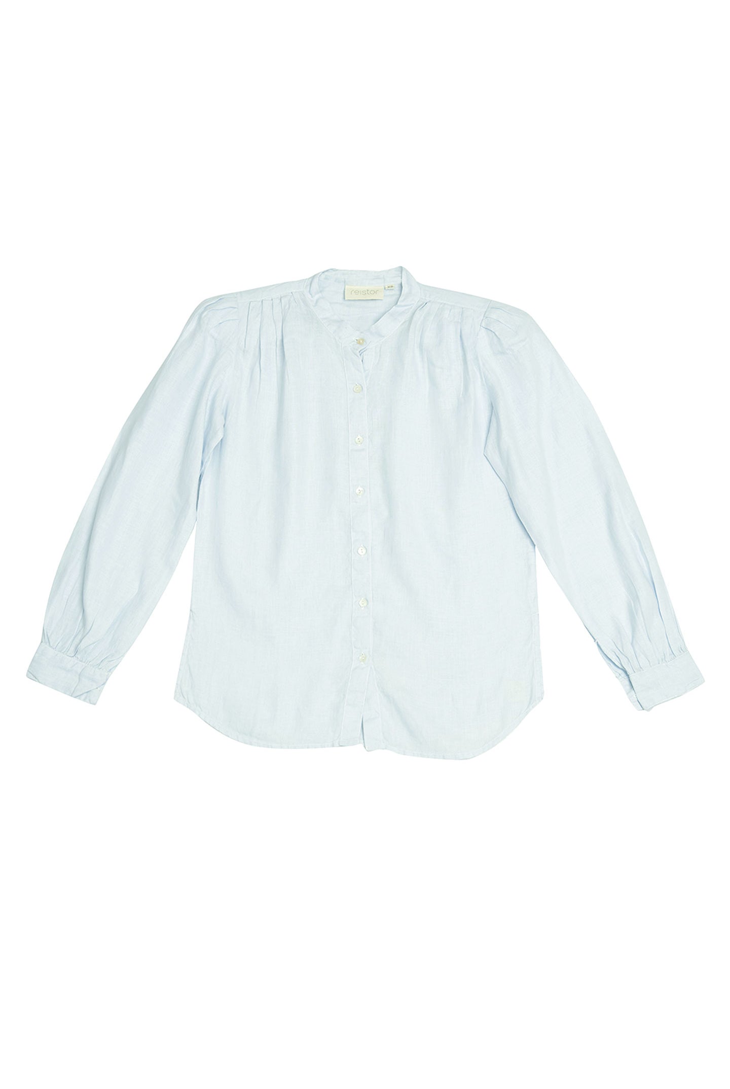 Light blue shirt on a white background