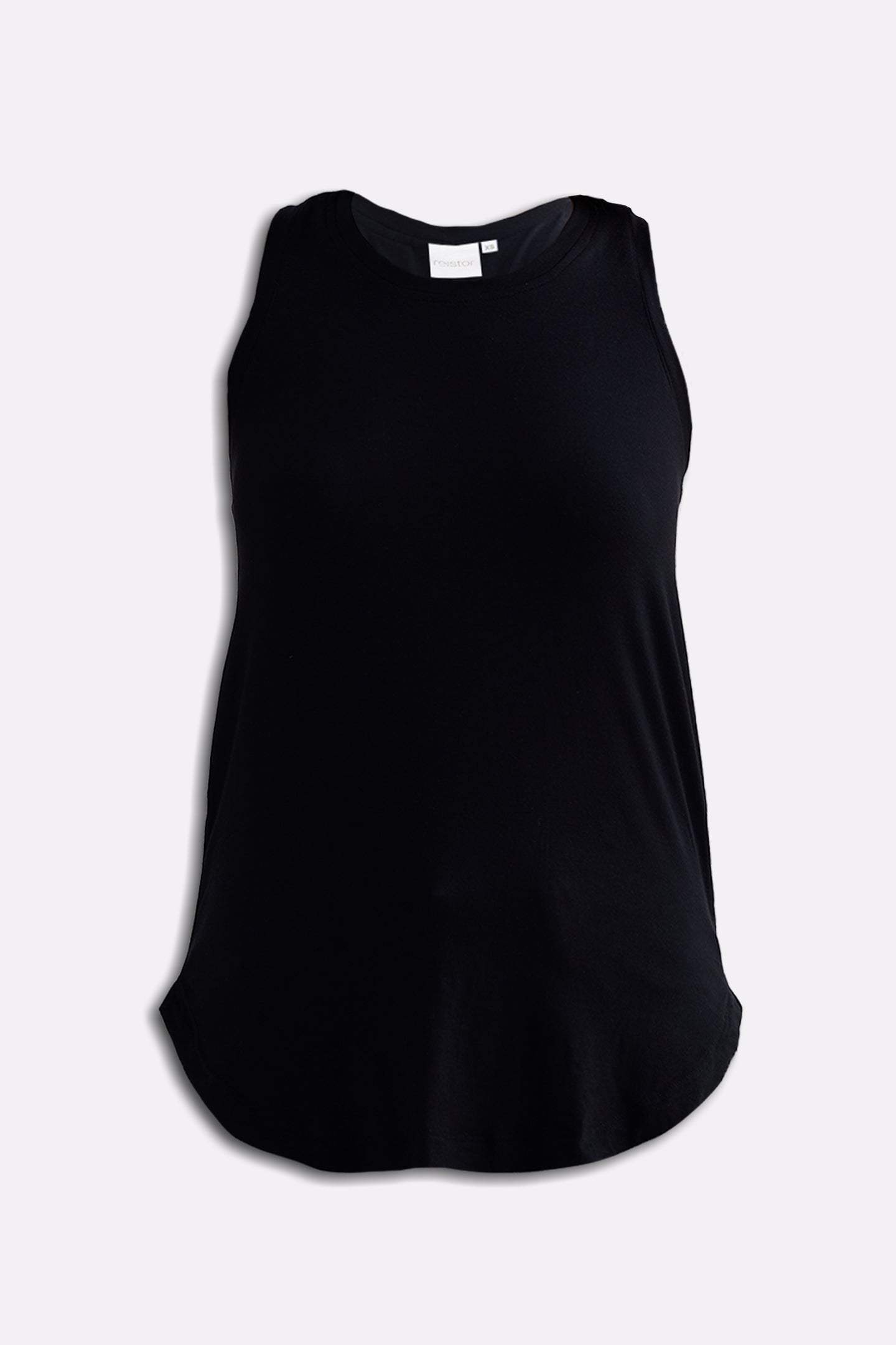Back to Basics Top in Black Flat lay