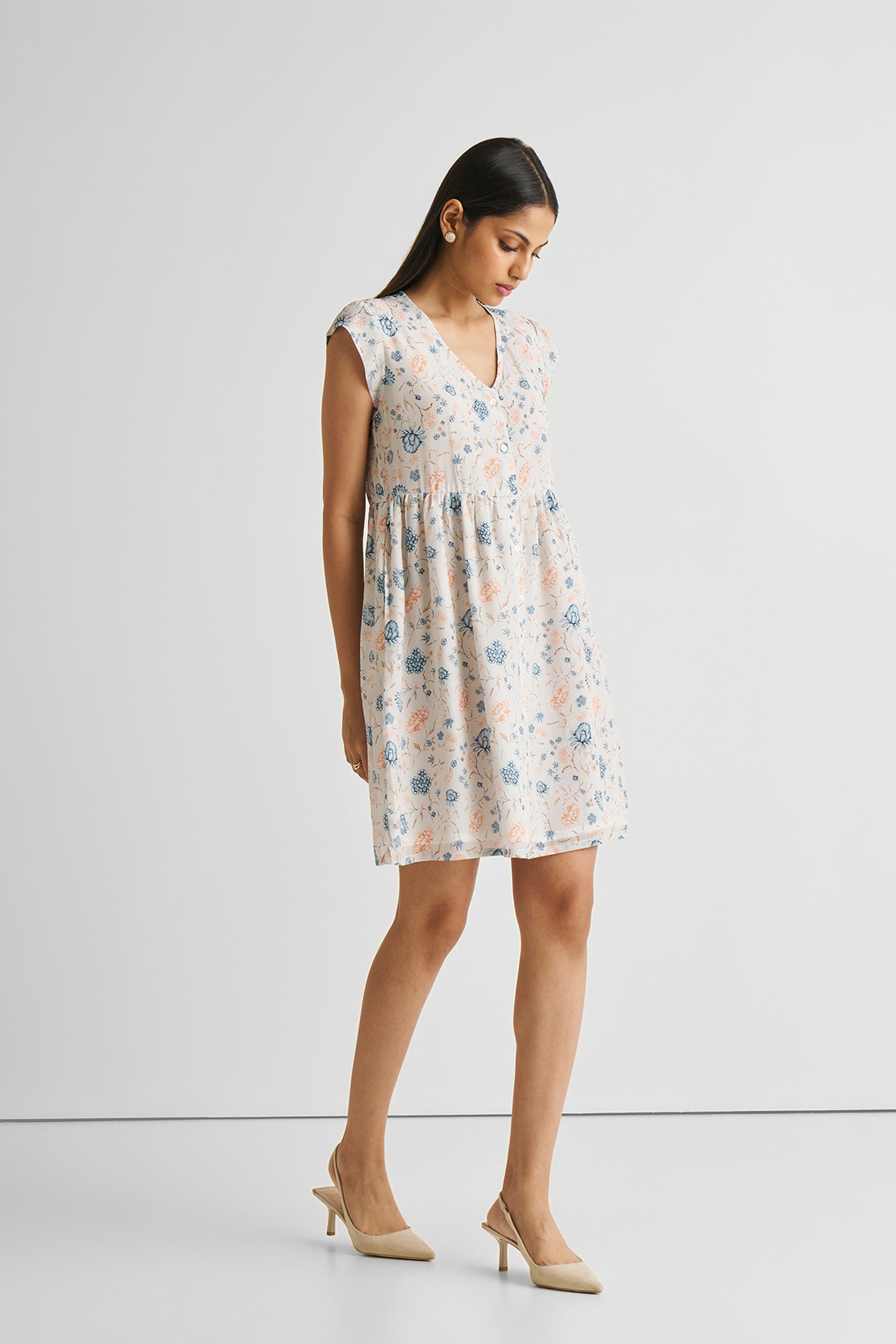 CapSleevedShortDress-1