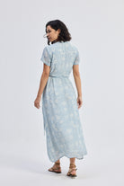 Maxi Wrap Dress in Florals Longshot