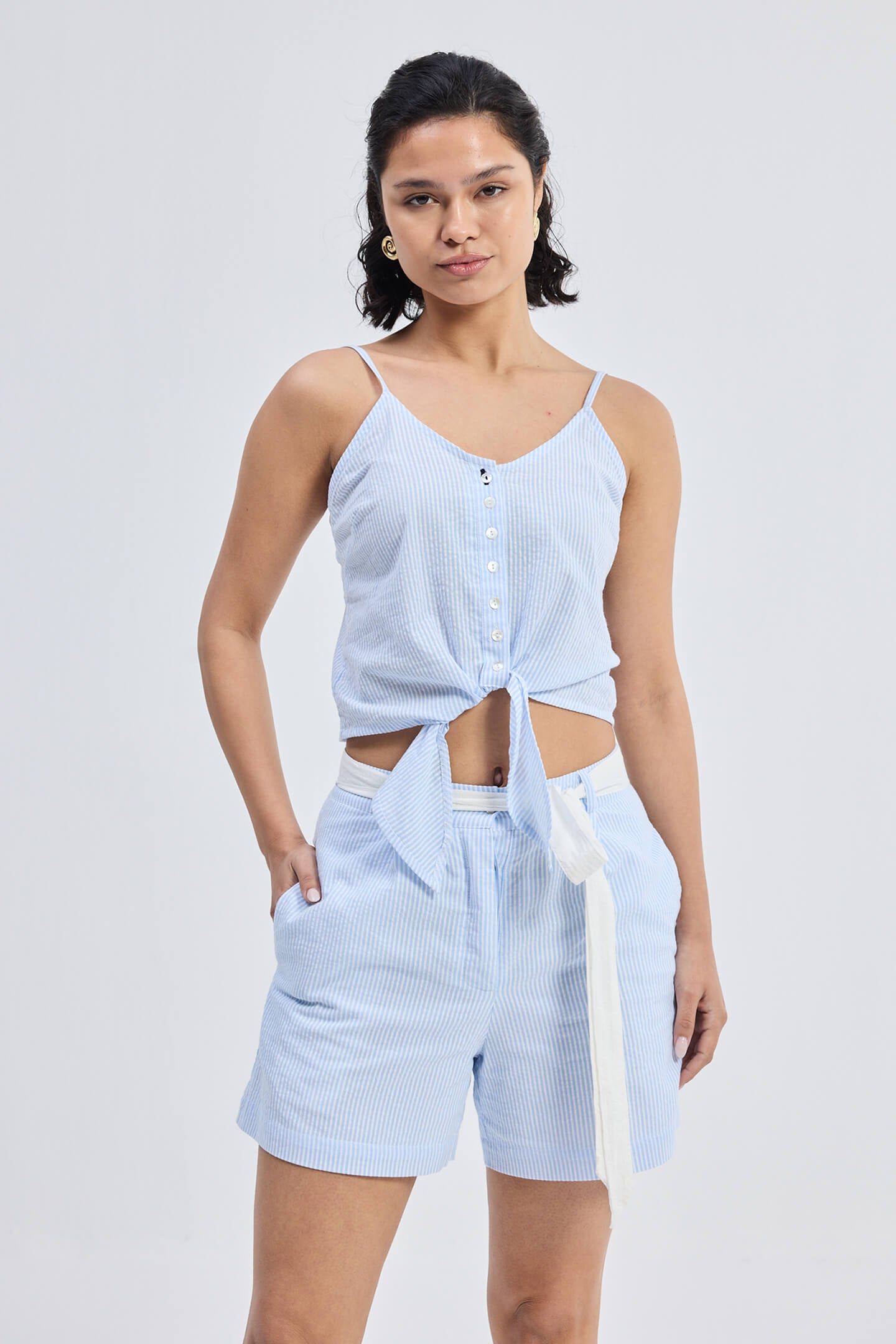 Regular Fit Shorts in Stripes Longshot