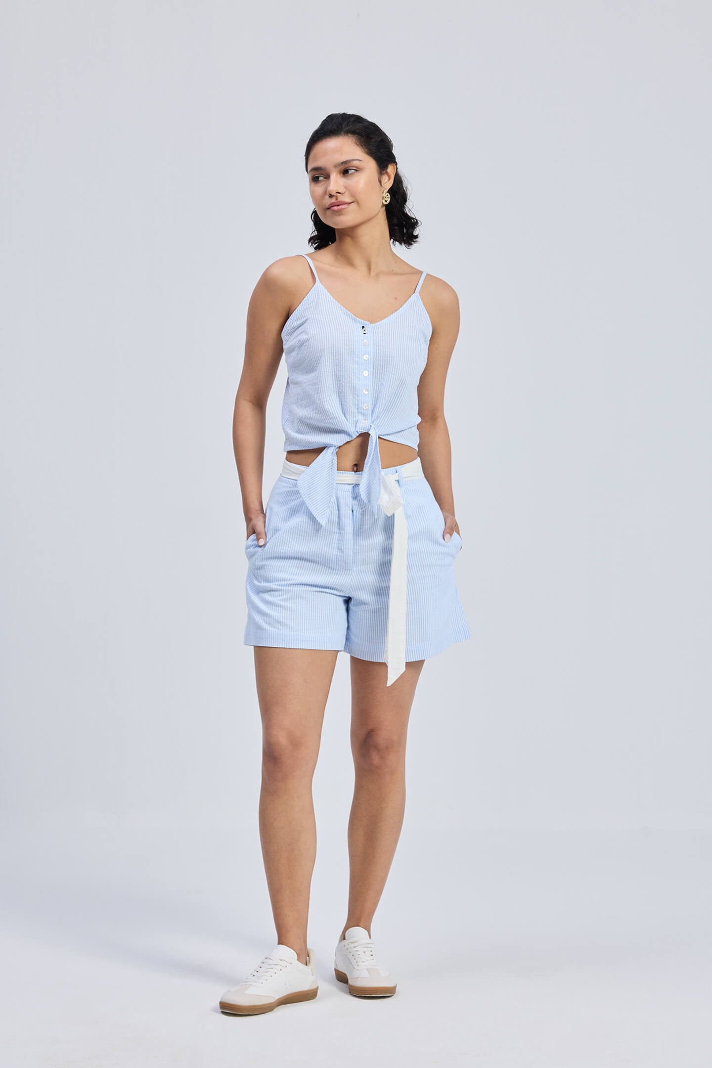 Regular Fit Shorts in Stripes Longshot