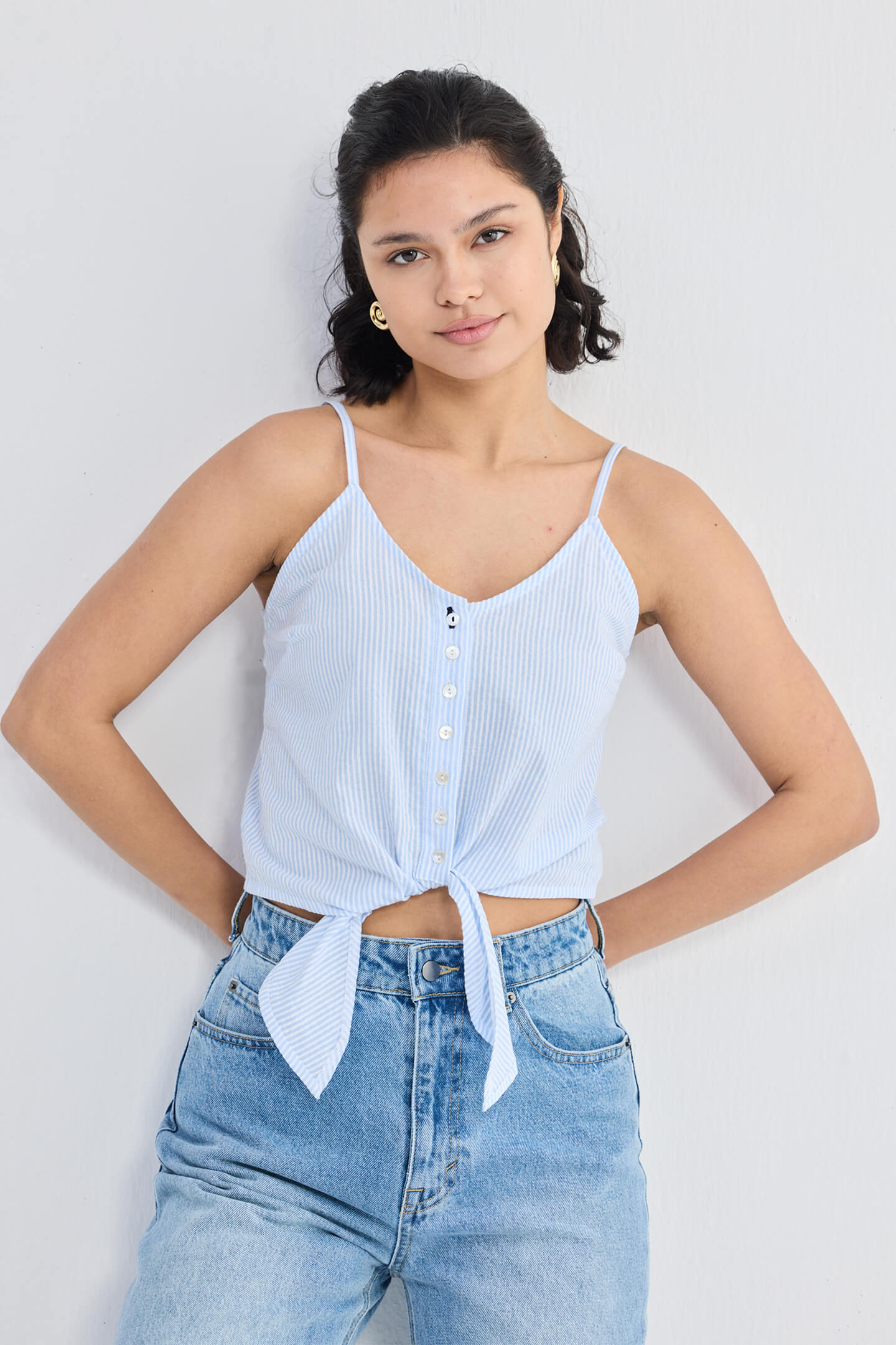 Pool Day Tan Lines in Classic Stripes Longshot