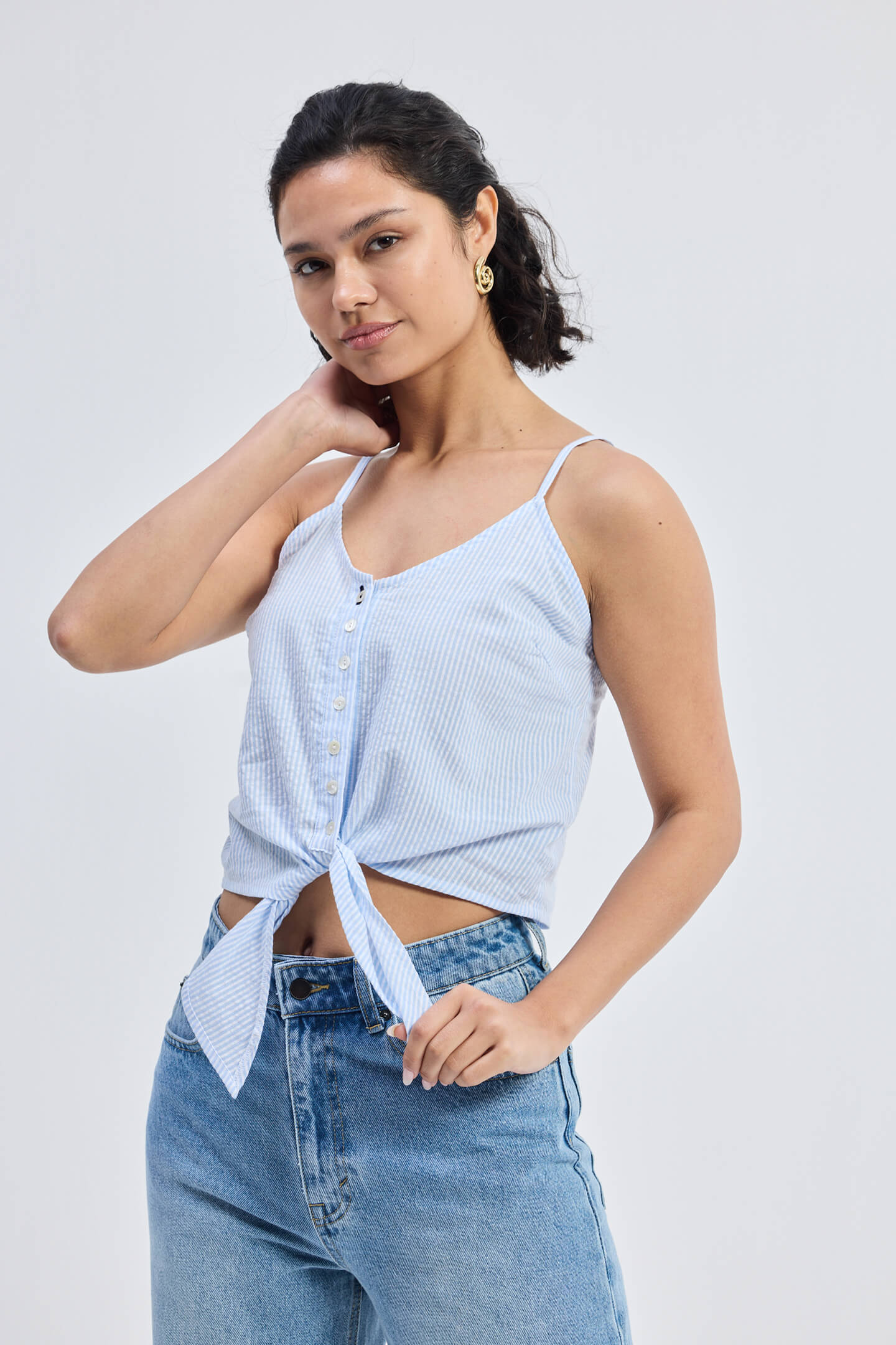 Pool Day Tan Lines in Classic Stripes Longshot