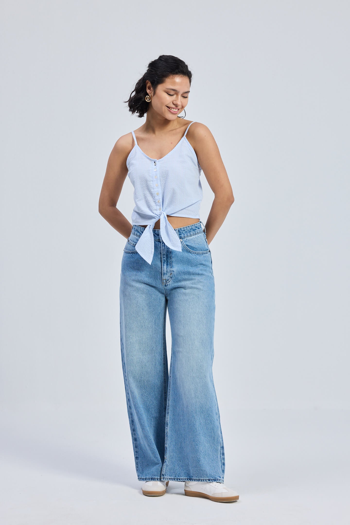 Pool Day Tan Lines in Classic Stripes Longshot