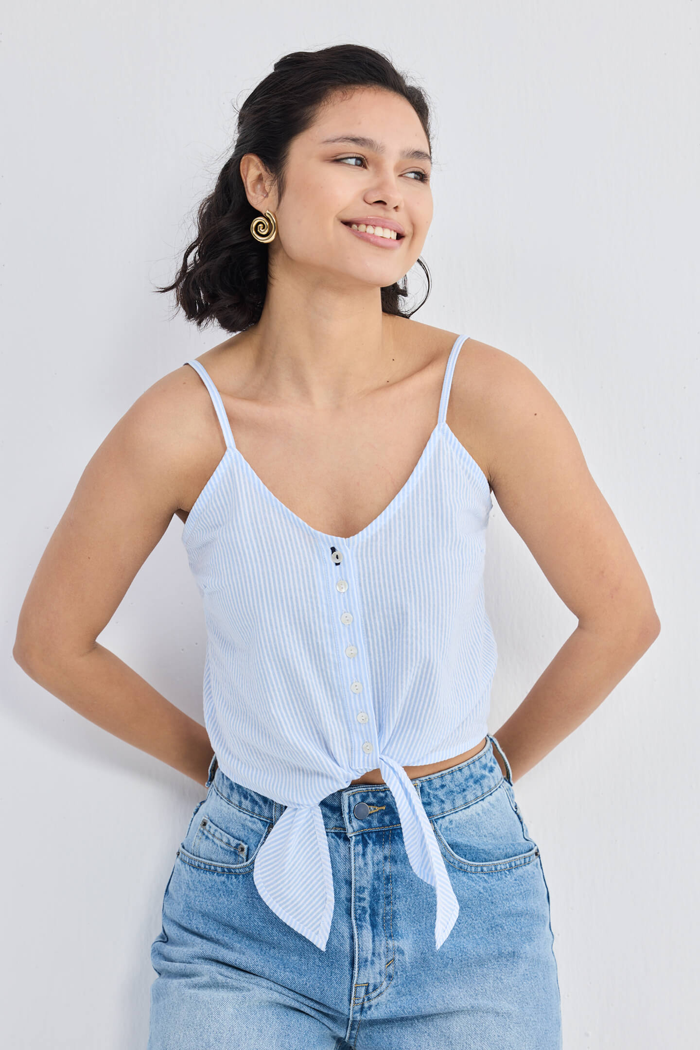 Pool Day Tan Lines in Classic Stripes Longshot