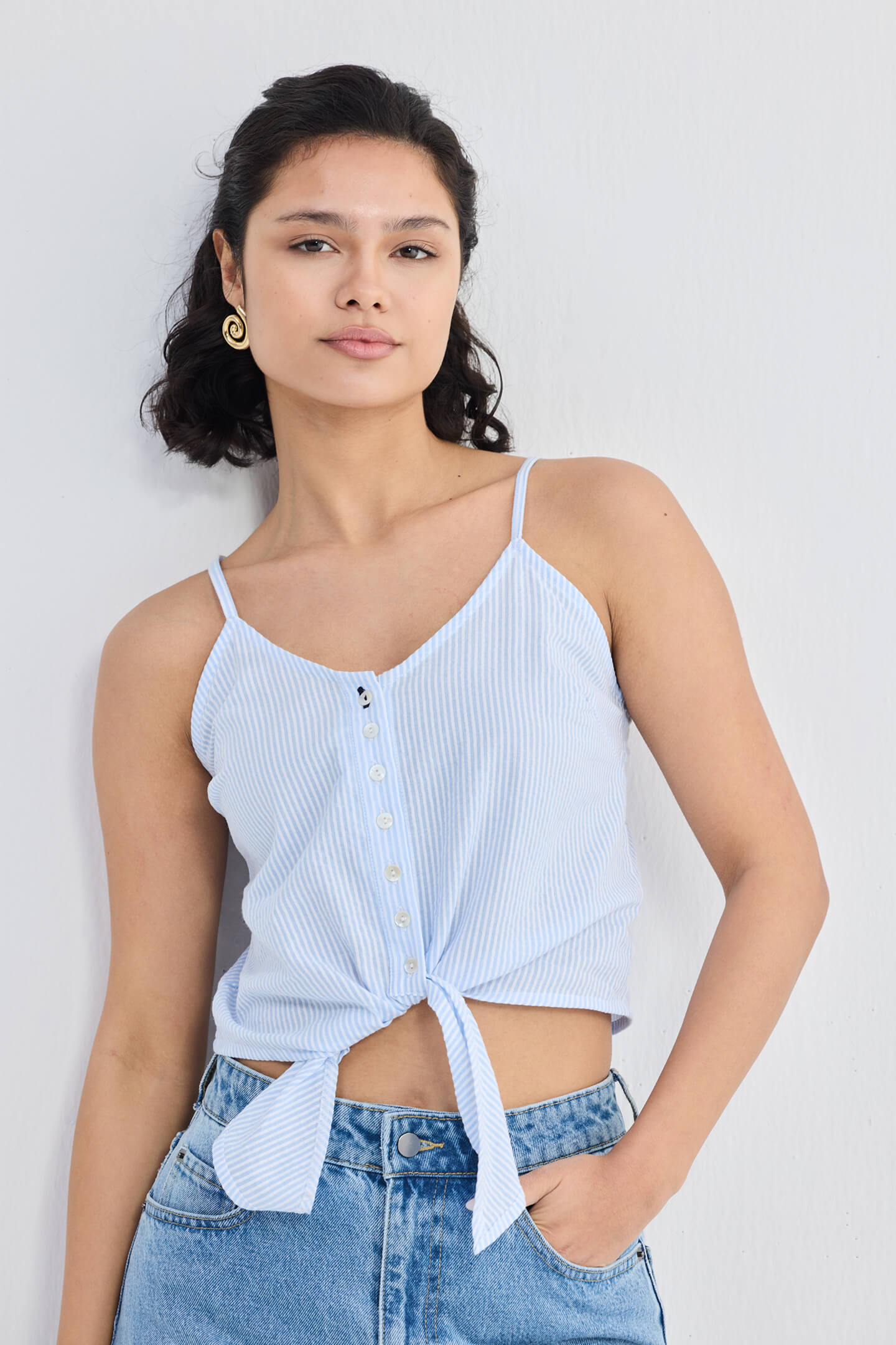 Pool Day Tan Lines in Classic Stripes Longshot