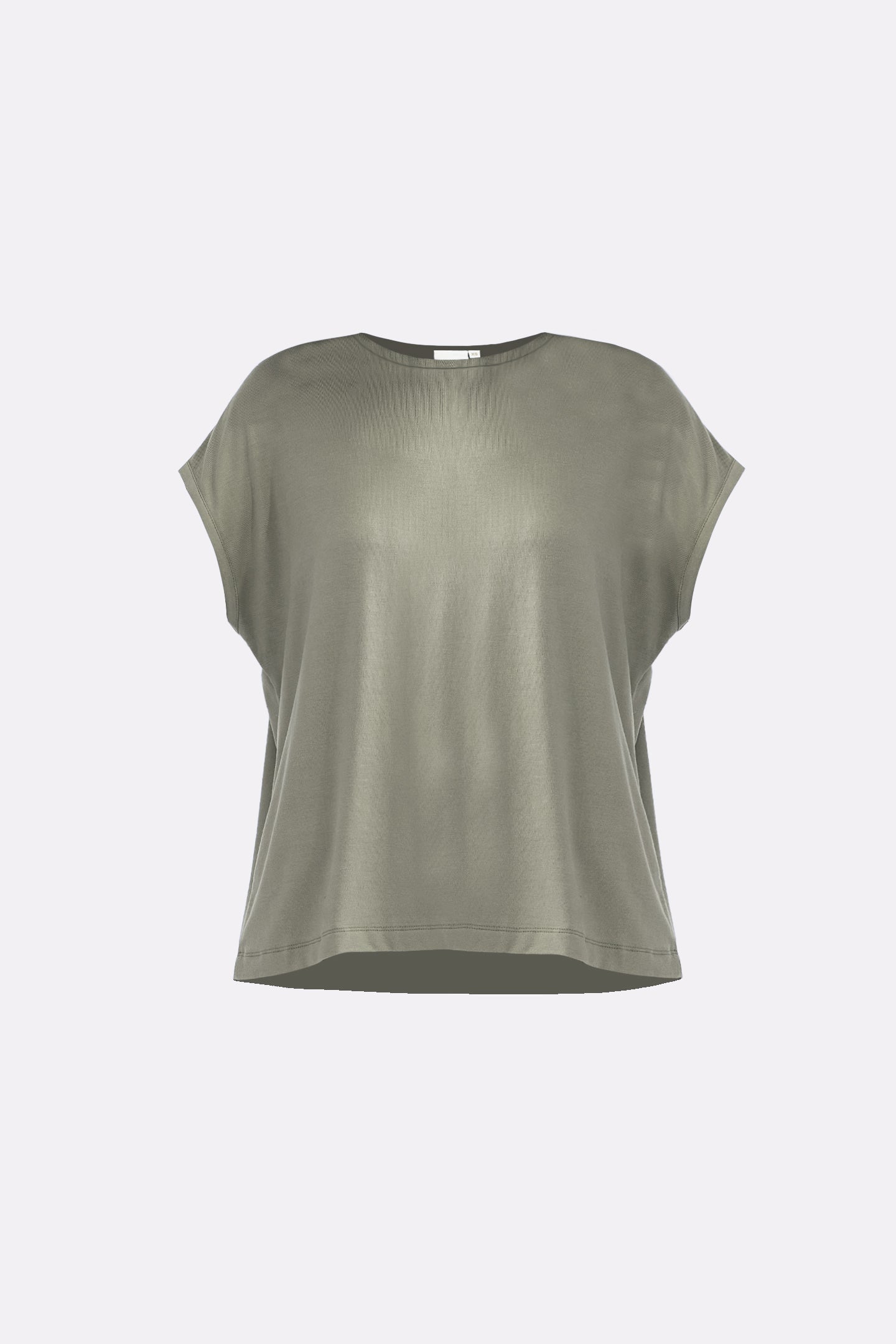 Lightweight olive green relaxed tee for everyday wear