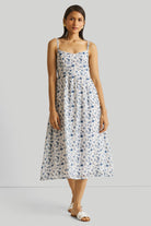 STRAPPYGATHEREDBLUEFLORALMIDIDRESS4