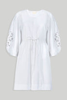 ShirtDresswithBalloonSleevesWhite-7