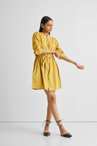 Short-Tie-Waist-Dress-in-Mustard---1