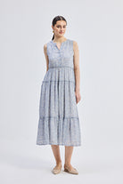 The Perfect Resort Floral Maxi in Periwinkle Blue Longshot