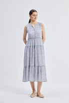 The Perfect Resort Floral Maxi in Periwinkle Blue Longshot