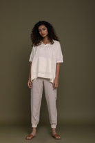 Reistor The Hemp Hoodie in an off white shade with a relaxed fit, breathable hemp fabric, and effortless everyday style