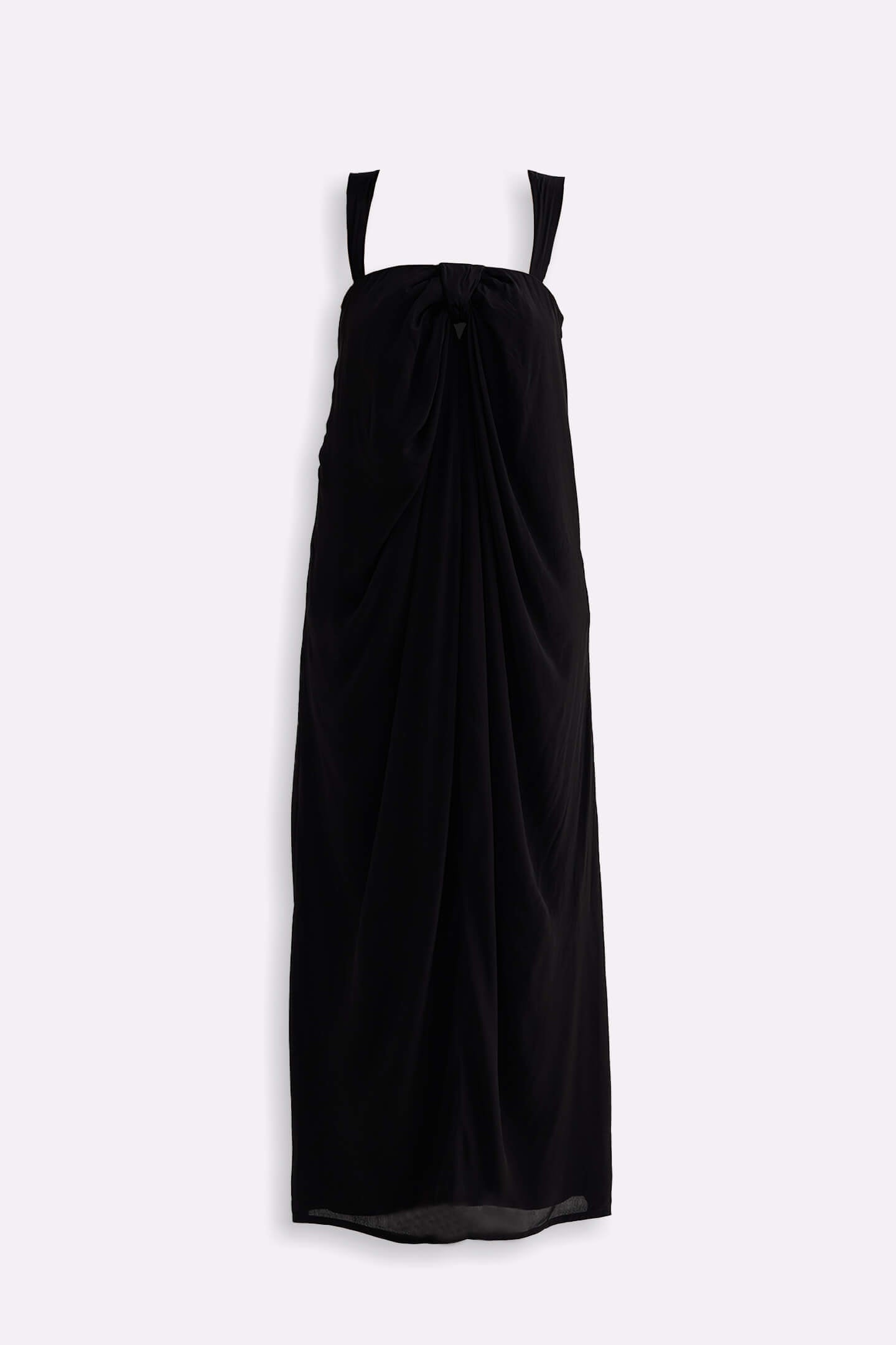 Twilight Twist Strappy Maxi Dress in Black Flat lay