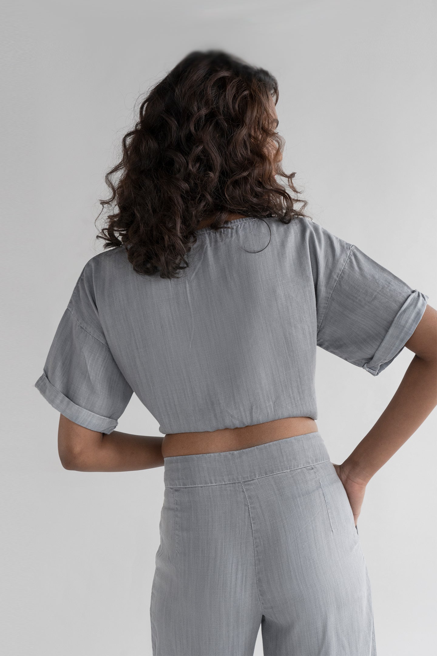 Twist and Sway Top in Stone Grey