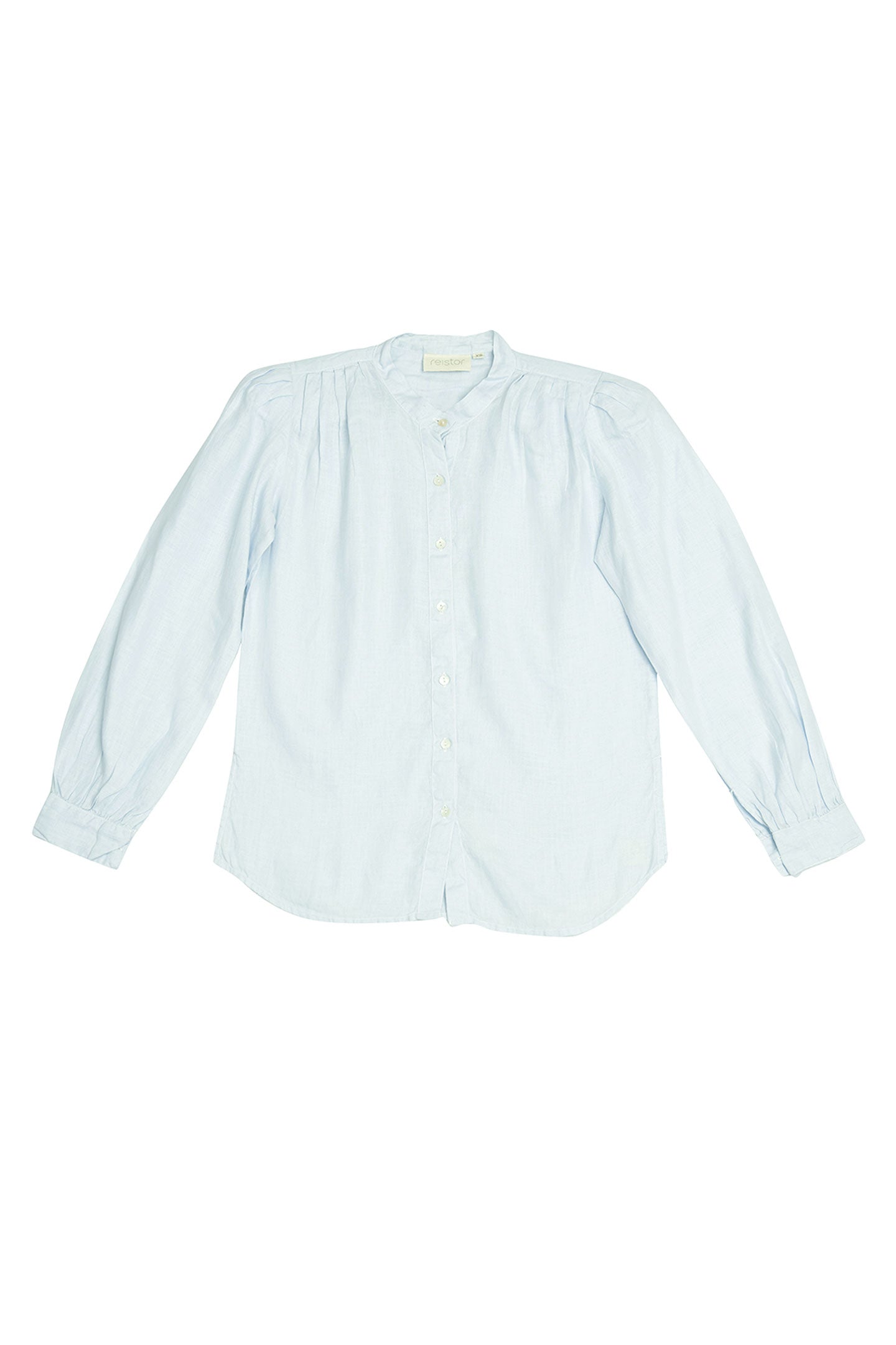 Light blue shirt on a white background