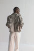 Oversized Cropped Button-down Shirt In Animal Print