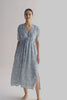 Maxi Gathered Dress in Blue Florals Moodshot Video