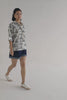 Oversized High-Low Shirt in Animal print