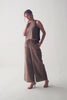 Sleeveless Colorblock Top in Brown and Black