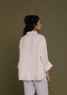 blush pink shabby yet chic full sleeve top, relaxed fit.